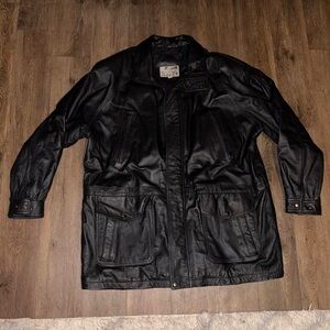 Property Vintage Men's Leather Streetwear Bomber Jacket
